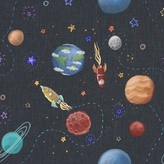 Space Adventure Circle Skirt