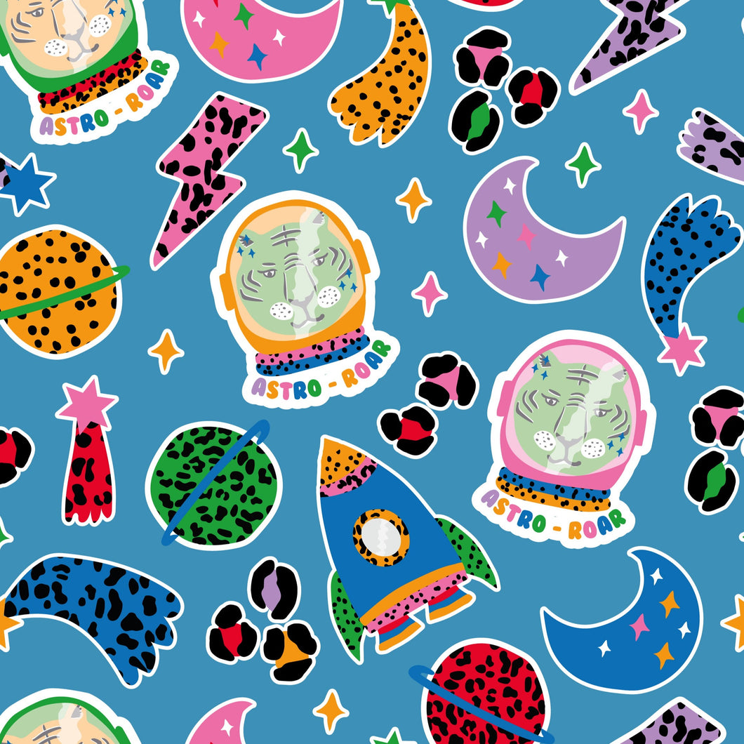 Up In Space Circle Skirt