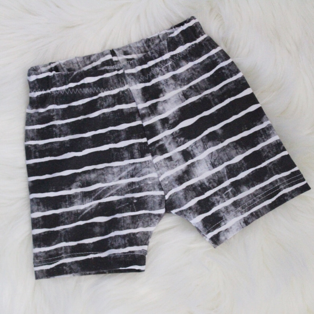 Distressed Stripe Shorts 3-6 Months