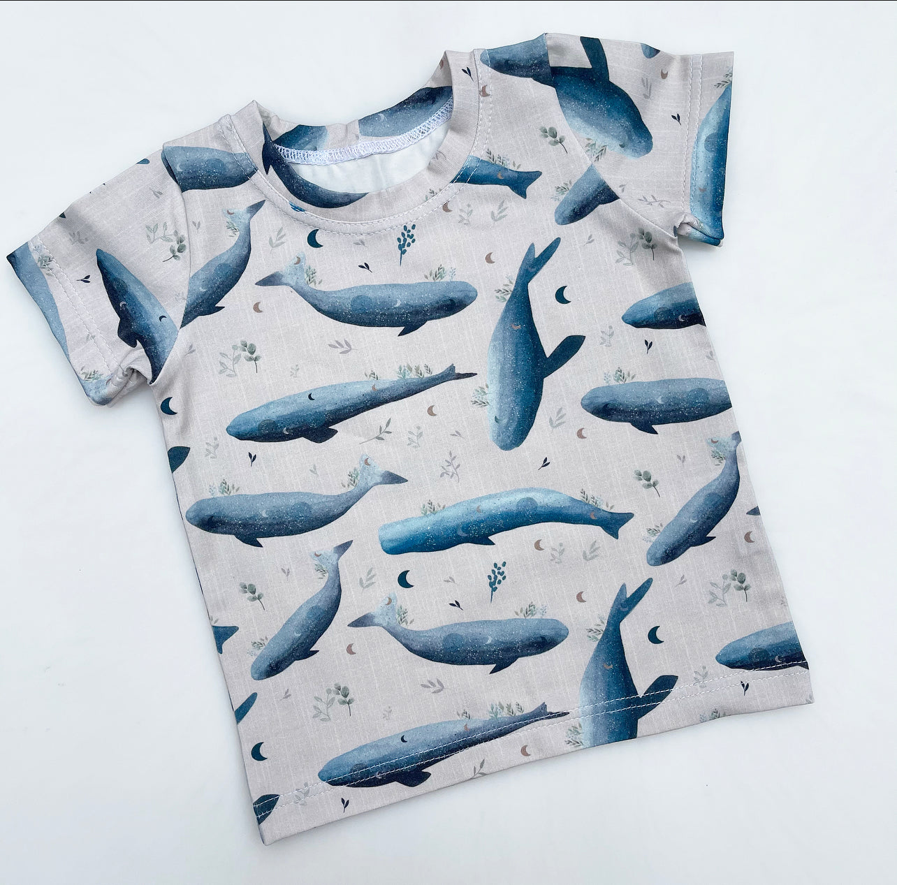 Starlit Whale Short Sleeved Crew Neck T-Shirt 12-18 Months