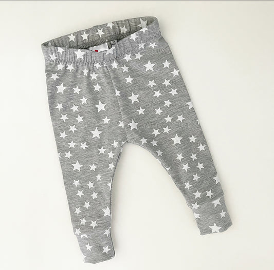 Grey Stars Leggings 3-6 Months