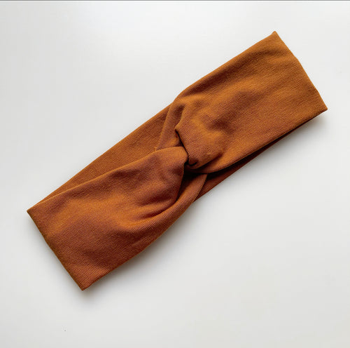 Golden Brown Twisted Headband Toddler