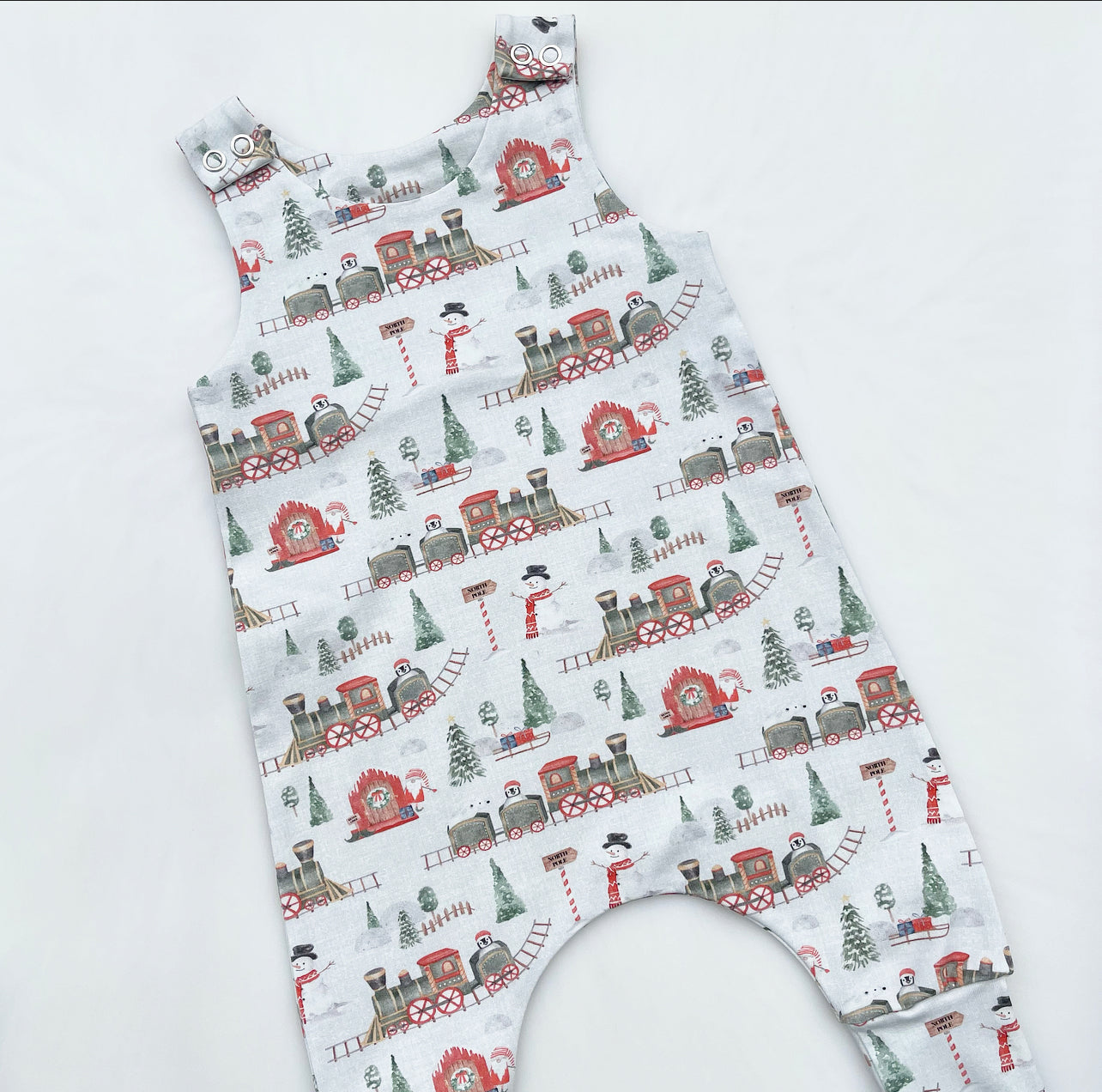 Christmas Express Harem Romper 3-6 Months