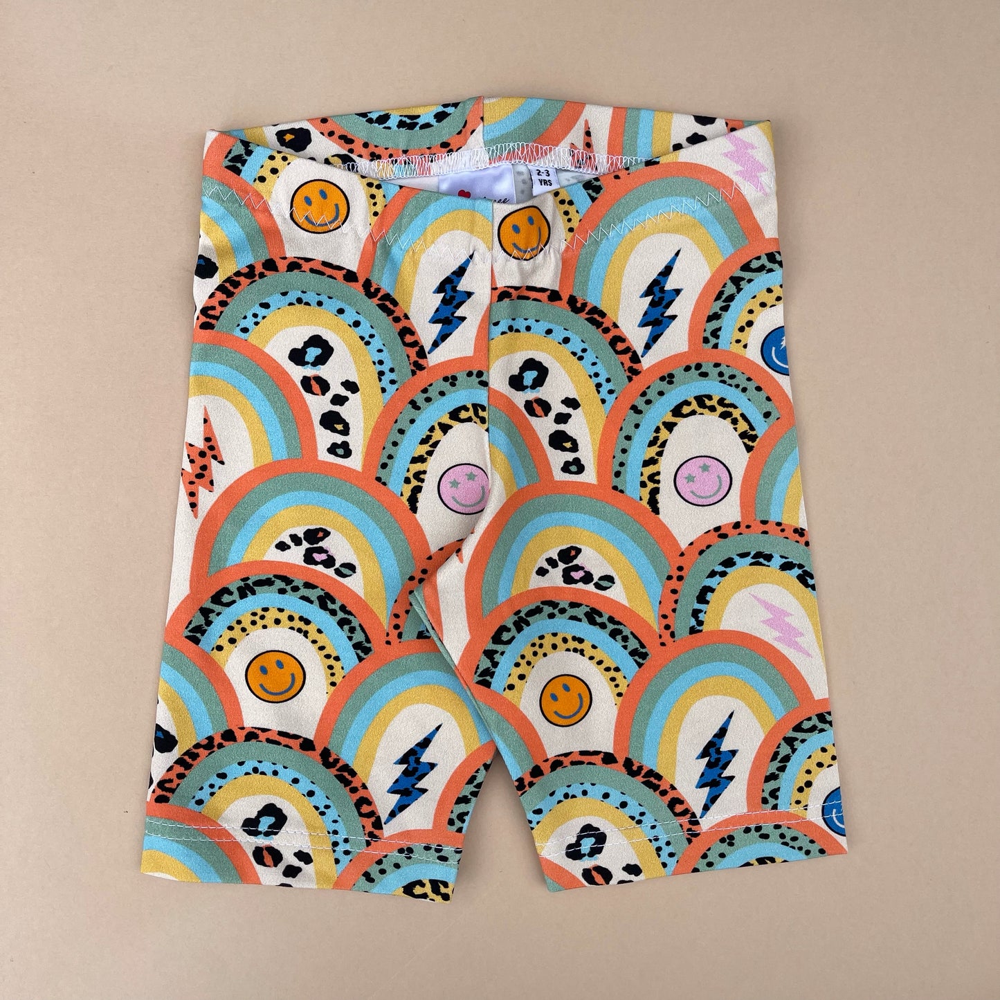 Rainbow Pop Cycling Shorts 2-3 Years