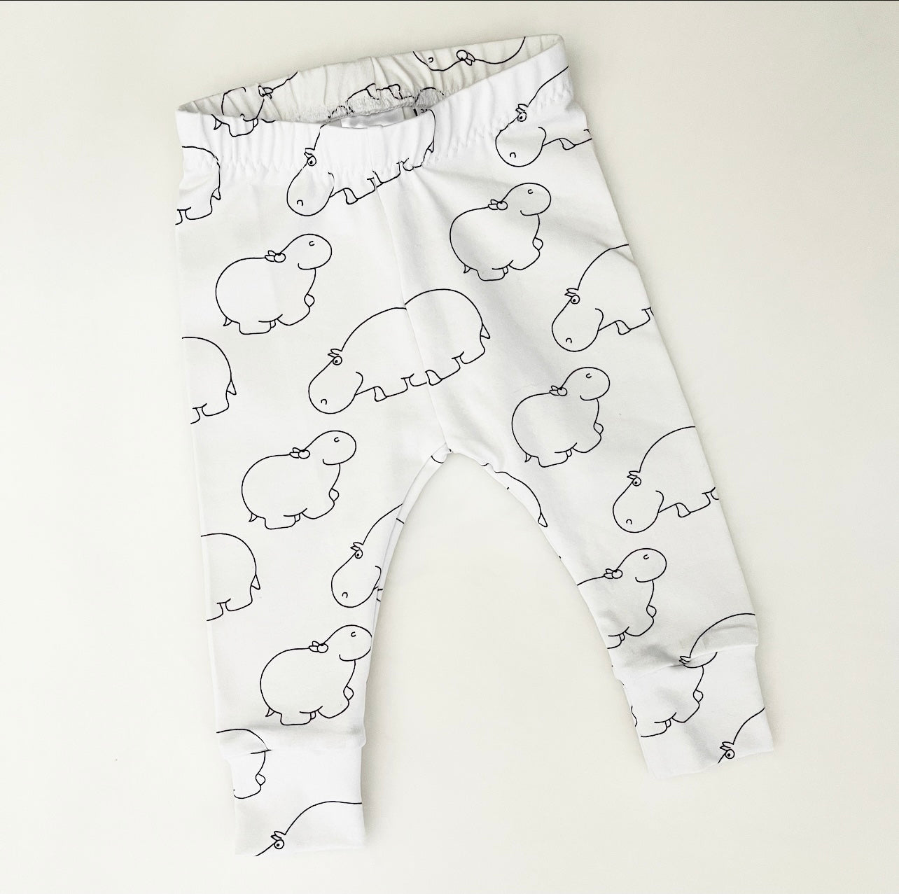 Hippo Leggings 3-6 Months